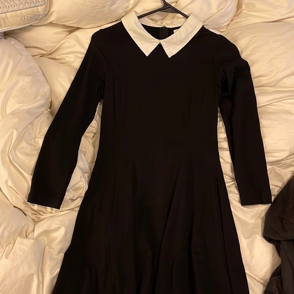 Black collared dress!